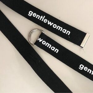 black lettering canvas belt (yesstyle)